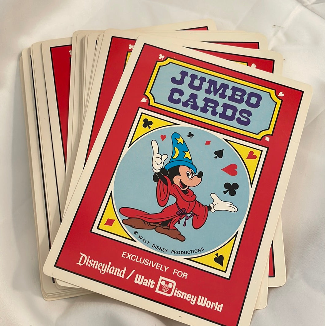 Disneyland Walt Disney World Jumbo Mickey Mouse Playing Cards Hong Kong (Pre-owned)