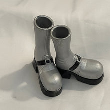 Load image into Gallery viewer, MGA Bratz First Edition Silver &amp; Black Platform Boots (Pre-owned)
