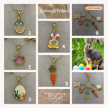 Load image into Gallery viewer, Wild and Colorful Bohemian Easter Charms Mobile Dust Plug Backpack Pull Tag
