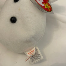 Load image into Gallery viewer, Ty Beanie Baby Snowball White Snowman Black Hat Canadian Tag Holiday
