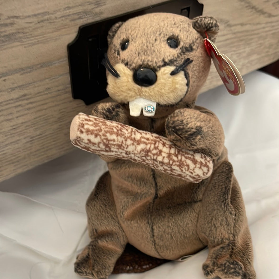Ty Beanie Baby Lumberjack Beaver (Pre-owned)