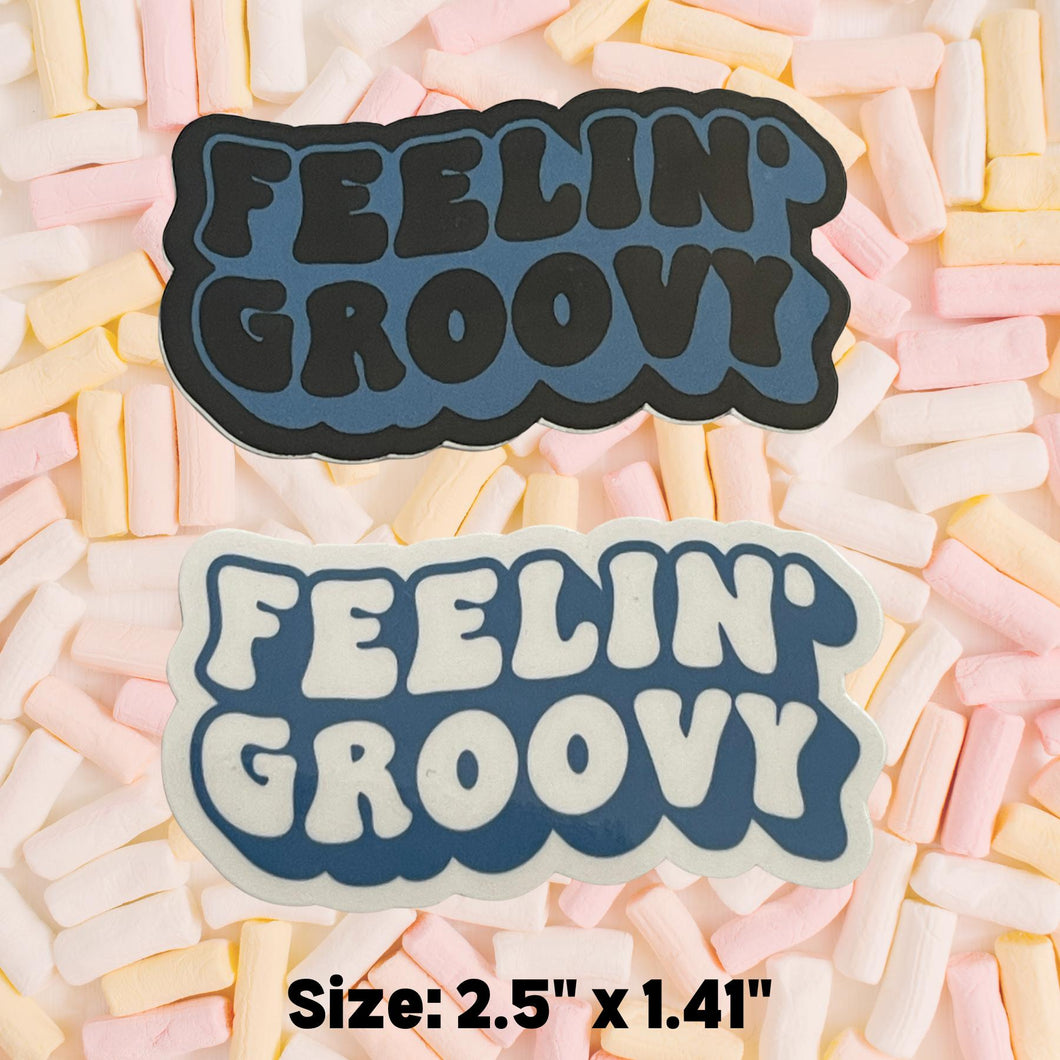 Retro Feeling Groovy Themed Waterproof Die-cut Stickers - Choose from 11 Unique Designs