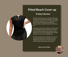 Load image into Gallery viewer, Falechay Plus Size Swim Cover Up for Women Crochet Flowy Beach Cover Ups Sexy V Neck Short Sleeve Bathing Suit Swimwear Buttoned Vacation Dresses Womens Hawaii Outfits Black 2XL
