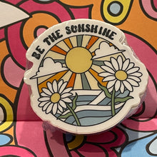 Load image into Gallery viewer, Retro Motivational Stickers - Be the Sunshine 2.0&quot; x 1.9&quot; Die Cut
