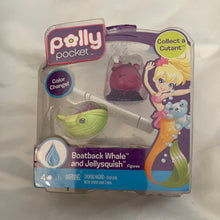 Load image into Gallery viewer, Mattel Polly Pocket Cutant Boatback Whale &amp; Jellysquish Figures Open Pack
