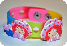 Load image into Gallery viewer, Green Silicone Wristbands for Shoe Charms Sport Bracelets 8&quot; (21cm) Adult
