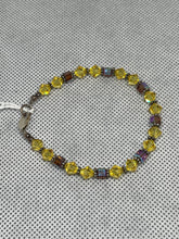 Load image into Gallery viewer, Crystal Cubes &amp; Bicones Handcrafted Crystal Beaded Bracelet Jewelry 7.5" Group #2

