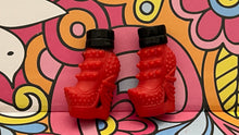 Load image into Gallery viewer, Monster High Ever After Red boots with Black Trim Red Raven Doll (Pre-owned)
