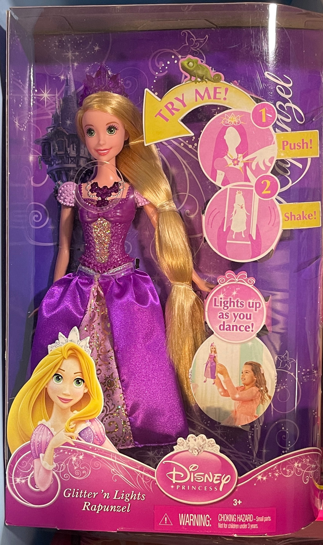 Mattel 2013 Disney Princess Glittering 'N Lights Rapunzel Doll