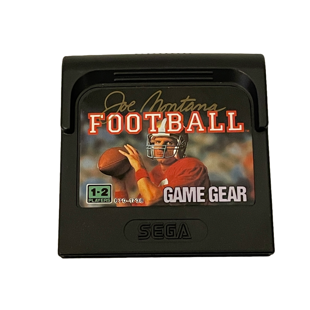 Vtg 1991 Sega Game Gear Joe Montana Football Game Cartridge Not Tested (Pre-owned)