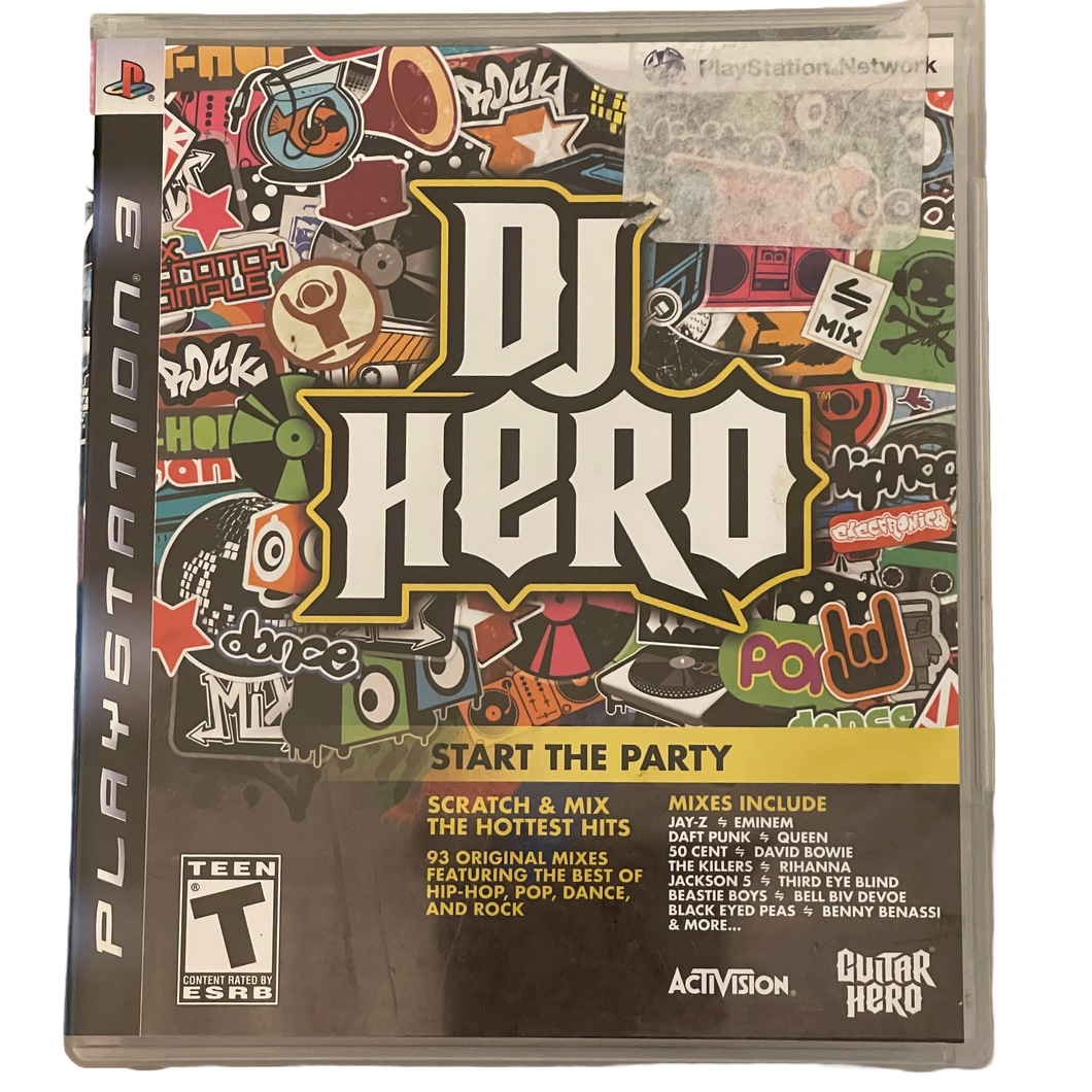 Playstation 3 DJ Hero Start the Party Game Book Included (Pre-owned)
