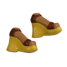 Load image into Gallery viewer, MGA Bratz Doll Yasmin Strut it First Edition Rust with Yellow Platform Heel Shoes (Pre-owned)
