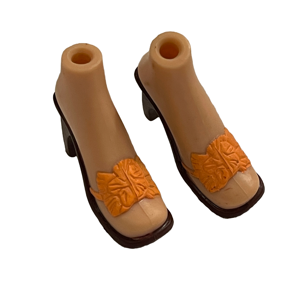 Bratz Doll Orange & Brown Floral Sandals (Pre-Owned)
