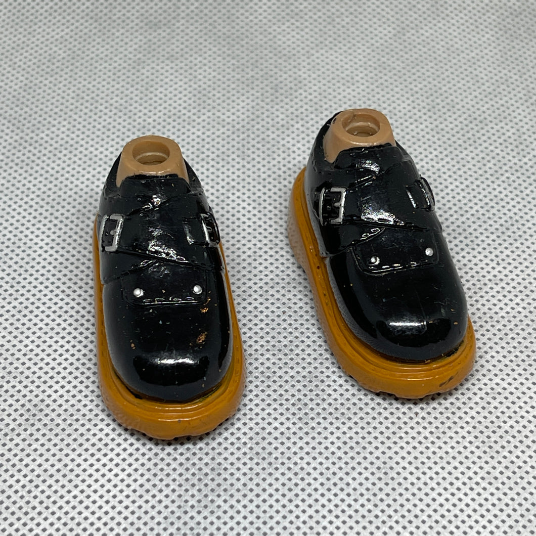 MGA Bratz Boyz Black Platform Buckle Shoes Rust Bottom (Pre-owned)