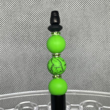 Load image into Gallery viewer, Shades of Green Beaded Pens – Unique Handmade Gifts for Birthdays, Holiday &amp; Everyday Inspiration | Ink Refill | Affordable
