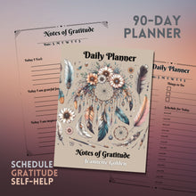 Load image into Gallery viewer, Windcatcher 90 Day Daily Planner with Notes of Gratitude
