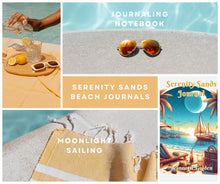 Load image into Gallery viewer, Moonlight Sailing: Serenity Sands A Beachside Journal for Reflection and Meditation

