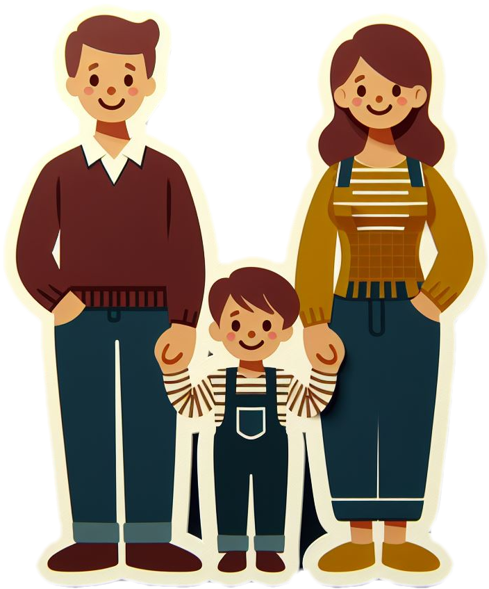 Mother's Day Mom, Dad Child Family Mom Vinyl Sticker