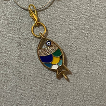 Load image into Gallery viewer, Goldfish Charms Inlaid Rhinestones Mobile Dust Plug Backpack Pull Tag Interchangeable Gold Fish
