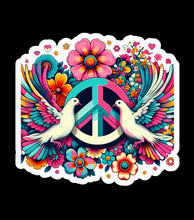 Load image into Gallery viewer, Rainbow Peace Dove Faith-Based 3&quot; Vinyl Stickers for Scrapbooking &amp; Stamping
