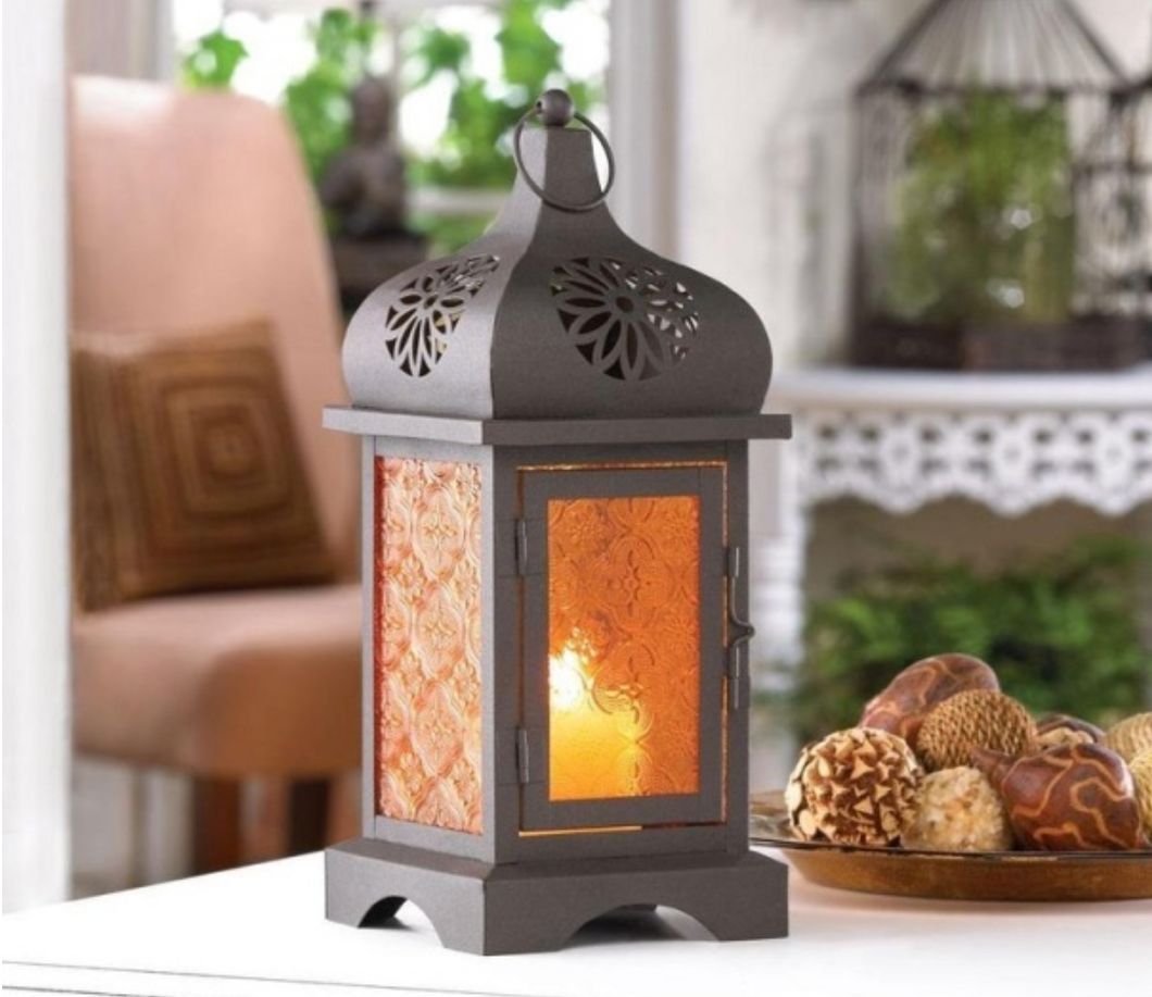 Square Moroccan Style Lantern Candle Holder