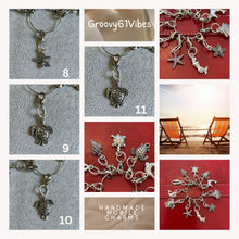Load image into Gallery viewer, Beachy Sea Life Antique Silver Charms Mobile Dust Plug Stylish Phone Accessories for Every Vibe
