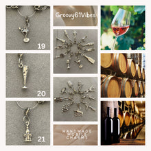 Load image into Gallery viewer, Winery Bottles &amp; Glasses Charms Mobile Dust Plug
