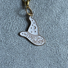 Load image into Gallery viewer, Wizard in Training Sorcerer Hat Halloween Witchy Spooky Smartphone Charm  Mobile Dust Plug
