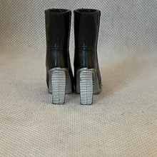 Load image into Gallery viewer, Bratz Footwear Black Boots Silver Bottom
