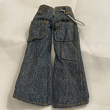 Load image into Gallery viewer, MGA Bratz Boyz Blue Jeans bell-bottom Pants Back Pocket Silver Rope (Pre-Owned)
