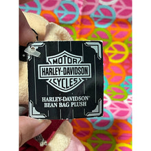 Load image into Gallery viewer, 1997 Racer Pink Pig Hog Bean Bag Plush Stuffed Harley-Davidson Logo Bandana
