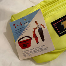 Load image into Gallery viewer, Vintage 1980&#39;s T. A. Trends Bright Yellow Fanny Pack Funny Bags tote
