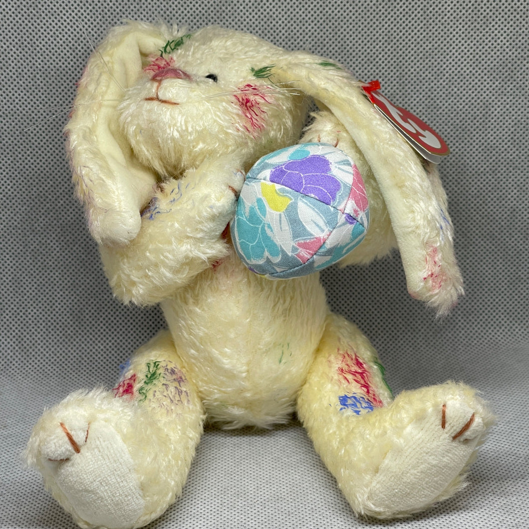 1993 Ty Attic Treasures - Georgia The Rainbow Easter Bunny Rabbit Plush Jointed 8