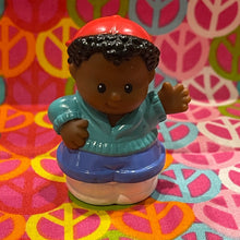 Load image into Gallery viewer, Fisher Price Little AA Michael Figure Re Hat Green Shirt
