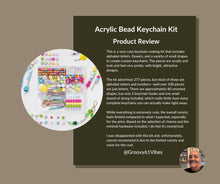 Load image into Gallery viewer, Xylise Beaded Keychain Making kit 277pcs Acrylic Heart Star Flower Letter Alphabet Bag Charms Beads DIY Key Chain Charm Supplies Crafts Accessoriess Jewerly Making Kit for Women (277)
