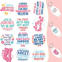 Load image into Gallery viewer, Sassy Anti-Social Sarcastic Motel Keychains – Retro Charm for Modern Adventures - Al-A12
