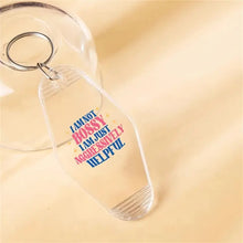 Load image into Gallery viewer, Sassy Anti-Social Sarcastic Motel Keychains – Retro Charm for Modern Adventures - Al-A12
