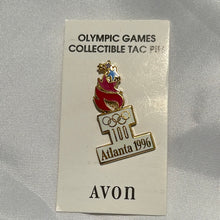 Load image into Gallery viewer, Vintage USA 1996 Atlanta Olympic Pin - Avon Olympic Torch Pinback
