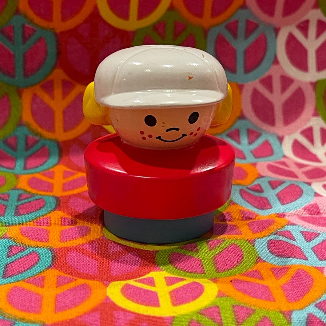 1993 Fisher Price Chunky Freckled Face Racing Drive