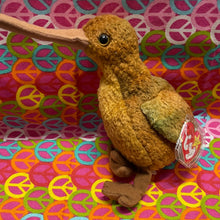 Load image into Gallery viewer, Ty Beanie Babies Beak The ty-dye Kiwi Bird (Retired)
