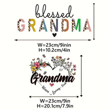 Load image into Gallery viewer, Blessed Grandma Design Trendy Iron-on Heat Transfer
