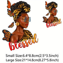 Load image into Gallery viewer, Blessed Melanin Women Sunglasses Design Trendy Iron-on Heat Transfer
