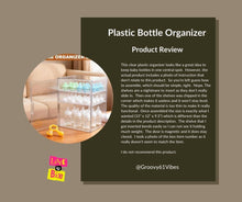 Load image into Gallery viewer, GRETJOB Baby Bottle Organizer, 3-Tier Adjustable Clear Acrylic Storage Station with Drawer &amp; Magnetic Door for Countertop/Cabinet, Holds Bottles, Nipples, Pump Parts, Food Jars
