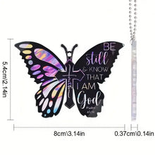 Load image into Gallery viewer, Be Still and Know that I am God Acrylic Keychain Bag Purse Tag
