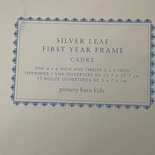 Load image into Gallery viewer, The Pottery Barn Kids Silver Leaf First Year Frame Like New
