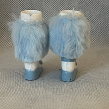 Load image into Gallery viewer, Bratz Footwear Pair Feet Shoes White Boots Light Blue Trim
