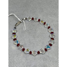 Load image into Gallery viewer, Crystal AB and Red - Handcrafted Austrian Crystal Beads Bracelet Jewelry
