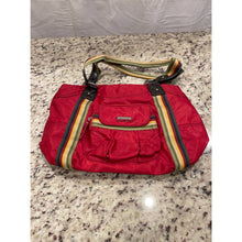 Load image into Gallery viewer, Franco Sarto Burgundy Red Canvas Purse tote Bag (Pre-Owned)
