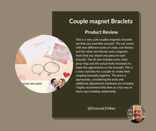 Load image into Gallery viewer, Permanent Couples Matching Bracelets Kit - DIY Bracelet Set Cuban Adjustable Link Bracelets Gifts for Boyfriend, Valentines Day Gifts for Him Her Matching Bracelets Unique Jewelry Gift for Anniversary Birthday
