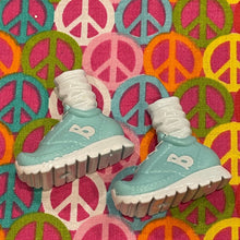 Load image into Gallery viewer, Bratz Footwear Fierce Fitness Cloe Blue &amp; White Sneakers Socks
